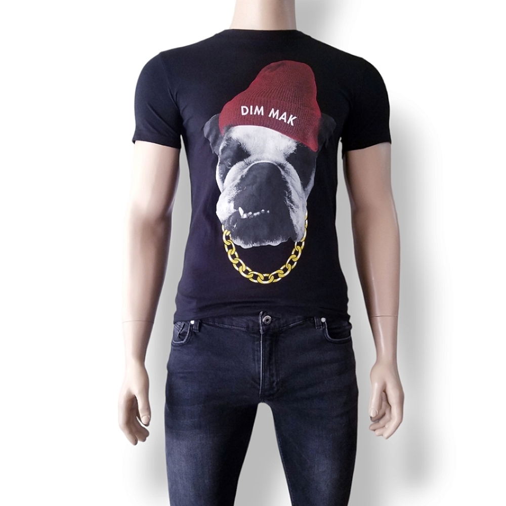 Dim Mak Records / Steve Aoki  X Forever 21 "Up All Night" Dog Print T-Shirt